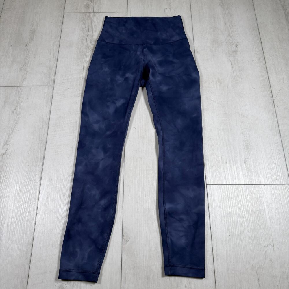 Lululemon Wunder Train 25" Tight 4 Diamond Dye Shade Naval Blue W5CQZS